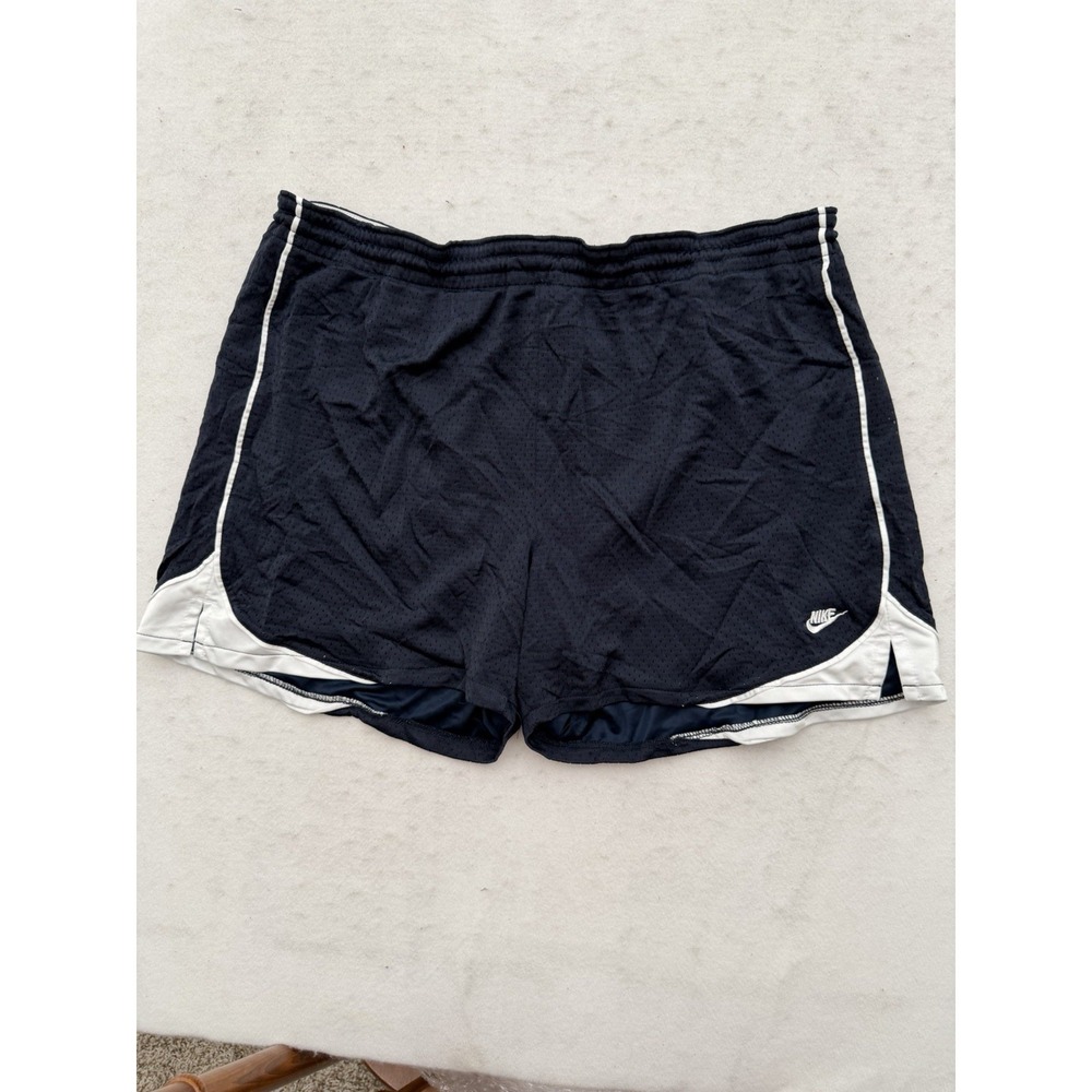 Vintage 90s Nike Mesh Shorts Blue White 5 Inch Inseam Fits Like Mens L